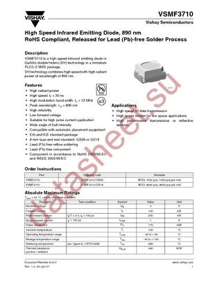 VSMF3710-GS08 datasheet  